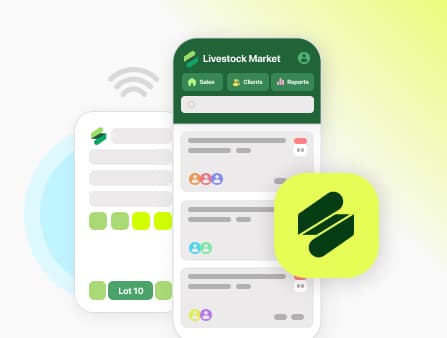 Mobile access interface showing reach capabilities